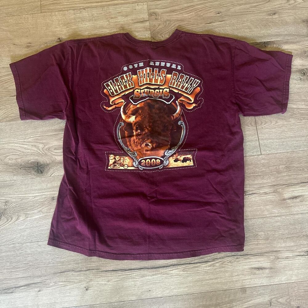 Sturgis 2008 Rally Week Buffalo Graphic Tee XL